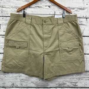 St. John's Bay Men's British Khaki Olive Green Hiking Shorts‎ 🆕 [Size 44] NWT